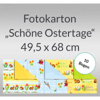 Fotokarton "Schöne Ostertage" 49,5 x 68 cm - 10 Bogen