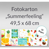 Fotokarton "Summerfeeling" 49,5 x 68 cm - 10 Bogen