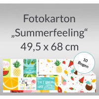 Fotokarton "Summerfeeling" 49,5 x 68 cm - 10 Bogen