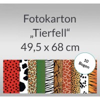 Fotokarton "Tierfell" 49,5 x 68 cm - 10 Bogen