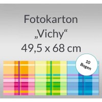 Fotokarton "Vichy" 49,5 x 68 cm - 10 Bogen