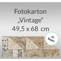 Fotokarton "Vintage" 49,5 x 68 cm - 10 Bogen