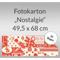 Fotokarton Weihnachten "Nostalgie" 49,5 x 68,0 cm - 10 Bogen