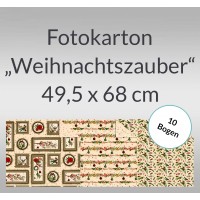 Fotokarton "Weihnachtszauber" 49,5 x 68 cm - 10 Blatt