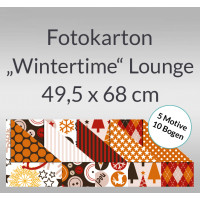 Fotokarton "Wintertime" Lounge 300 g/qm 49,5 x 68 cm - 10 Bogen sortiert