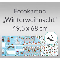 Fotokarton "Winterweihnacht" 49,5 x 68 cm - 10 Blatt