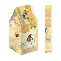 Geschenkbox "Bella" Patchwork orange