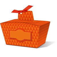 Geschenkbox "Joelle" orange - Motiv 02