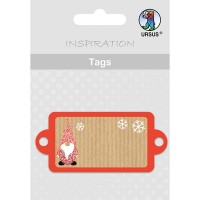 Geschenkeanhänger / Tags Motiv 18 - Wichtel quer