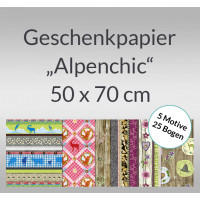Geschenkpapier "Alpenchic" - 25 Bogen
