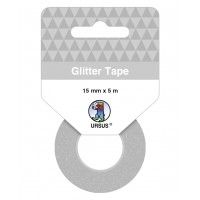 Glitter Tape silber, selbstklebend