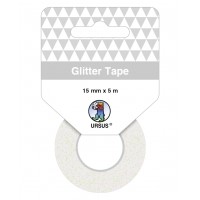 Glitter Tape weiß, selbstklebend