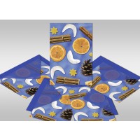 Grußkarten "Weihnachts-Potpourri" mit Kuverts 113 x 165 mm blau