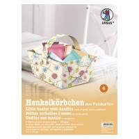 Henkelkörbchen "Blütenzauber" beige