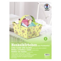 Henkelkörbchen "Blütenzauber" hellgrün