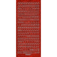 Hologramm Sticker "Buchstaben groß 1" rot