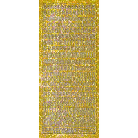 Hologramm Sticker "Buchstaben klein 1" gold