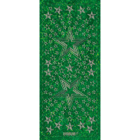Hologramm Sticker "Sterne 4" grün