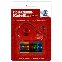 Hologrammfolie-Klebefilm "Sterne"