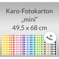 Karo-Fotokarton "mini" 49,5 x 68 cm - 10 Bogen