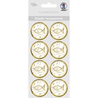 Kreativ Accessoires "Charity" gold Fisch - Motiv 297