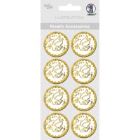 Kreativ Accessoires "Charity" gold Taube - Motiv 301