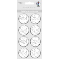 Kreativ Accessoires "Charity" silber Fisch - Motiv 298