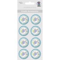 Kreativ Accessoires "Fische" türkis - Motiv 282