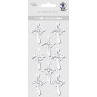 Kreativ Accessoires "Hochkreuz" silber - Motiv 218