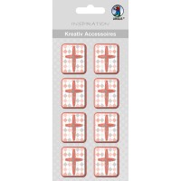 Kreativ Accessoires "Jesus orange" Kreuz - Motiv 345