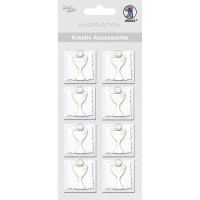 Kreativ Accessoires "Kelch" silber - Motiv 143