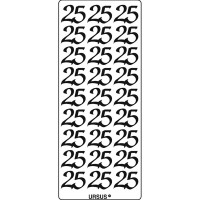 Kreativ Sticker "25" gold