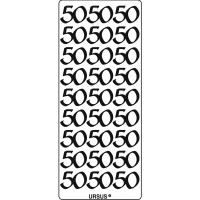 Kreativ Sticker "50" gold