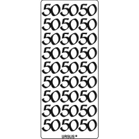 Kreativ Sticker "50" silber
