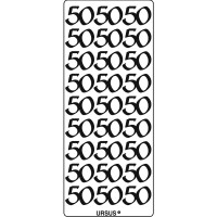 Kreativ Sticker "50" silber