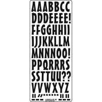 Kreativ Sticker "Buchstaben" schwarz