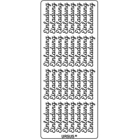 Kreativ Sticker "Einladung" silber