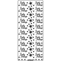 Kreativ Sticker "Frohe Festtage" gold