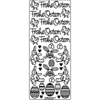 Kreativ Sticker "Frohe Ostern 2" silber