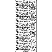 Kreativ Sticker "Frohe Weihnachten 1" gold