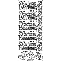 Kreativ Sticker "Gute Besserung" silber