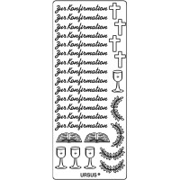 Kreativ Sticker "Konfirmation" gold