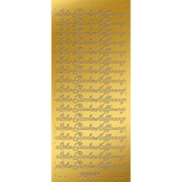 Kreativ Sticker "Liebe Glaube Hoffnung" gold