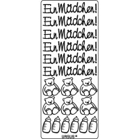 Kreativ Sticker "Mädchen" gold