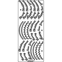 Kreativ Sticker "Merry Christmas" gold