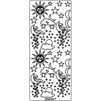 Kreativ Sticker "Sonne, Mond & Sterne" multicolor