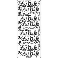 Kreativ Sticker "Zur Taufe" silber