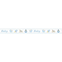 Masking Tape "Baby" blau, 1 Rolle