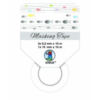 Masking Tape Fische, 4 Rollen, bunt