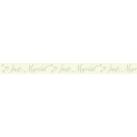 Masking Tape "Hochzeit Klassik" Just Married creme, 1 Rolle